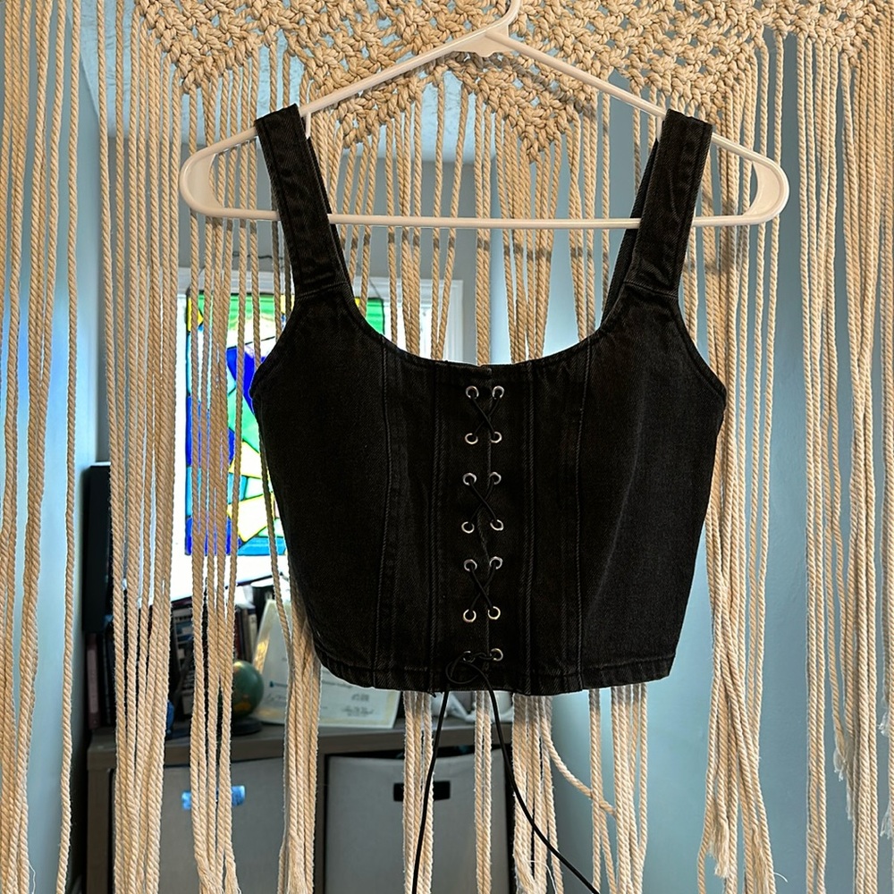 Wild Fable XXS black corset top